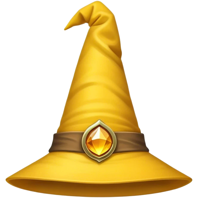 yellow wizard hat emoji