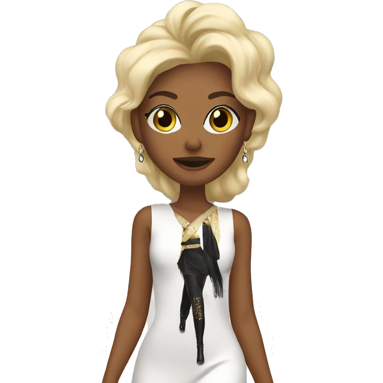 Model parading on the catwalk emoji