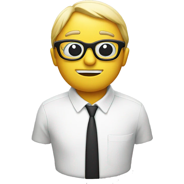 emoji with glasses with Thought Balloon  emoji