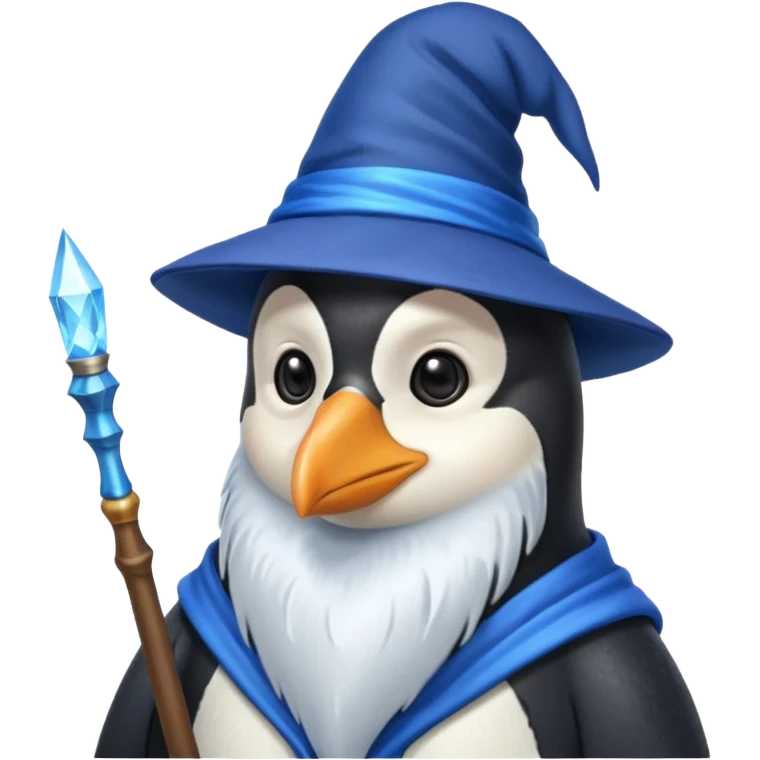 Penguin Wizard emoji