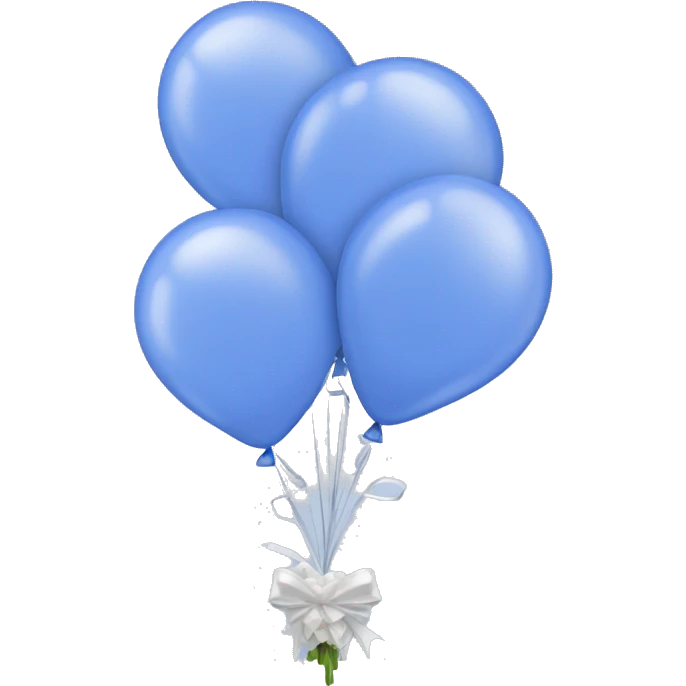 Periwinkle balloon bouquet  emoji
