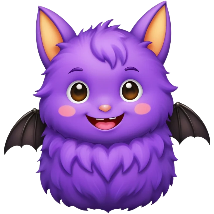 rainbow kawaii bat  emoji