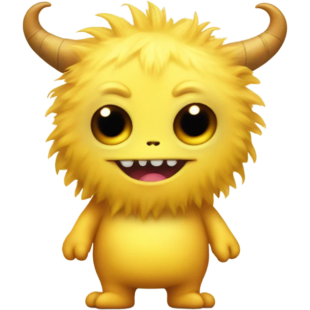 kind funny yellow baby monster emoji