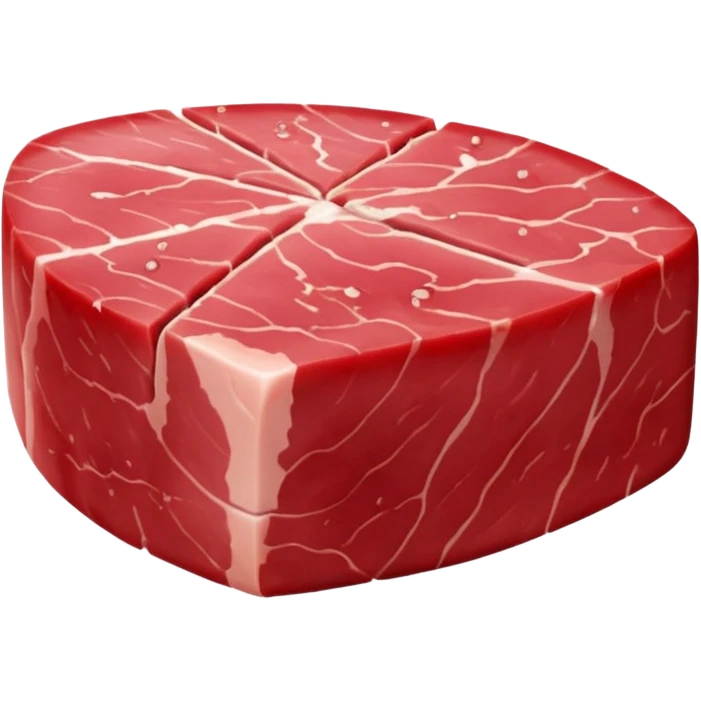 a chunk of tuna meat emoji