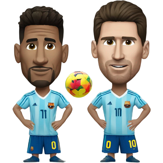Lionel messi being better than ronaldo emoji
