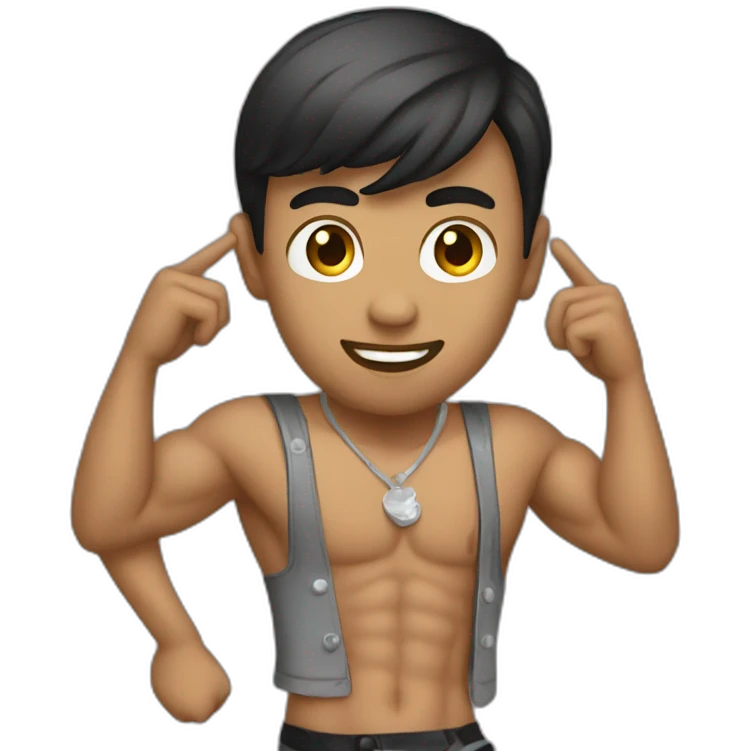 Male stripper emoji