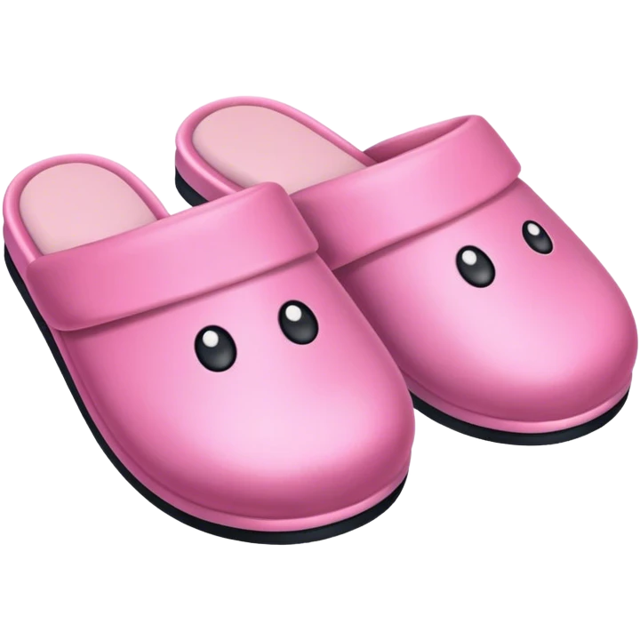 Pink slippers  emoji