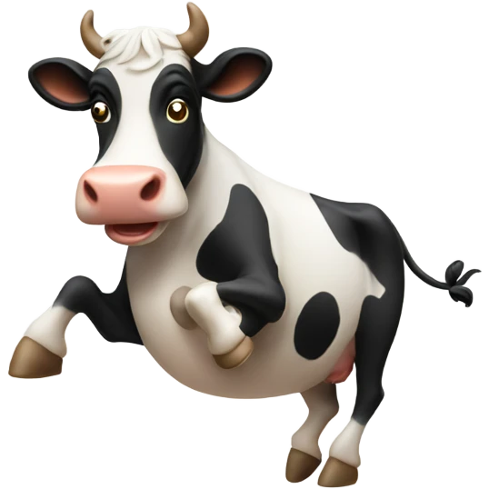 Dancing cow emoji