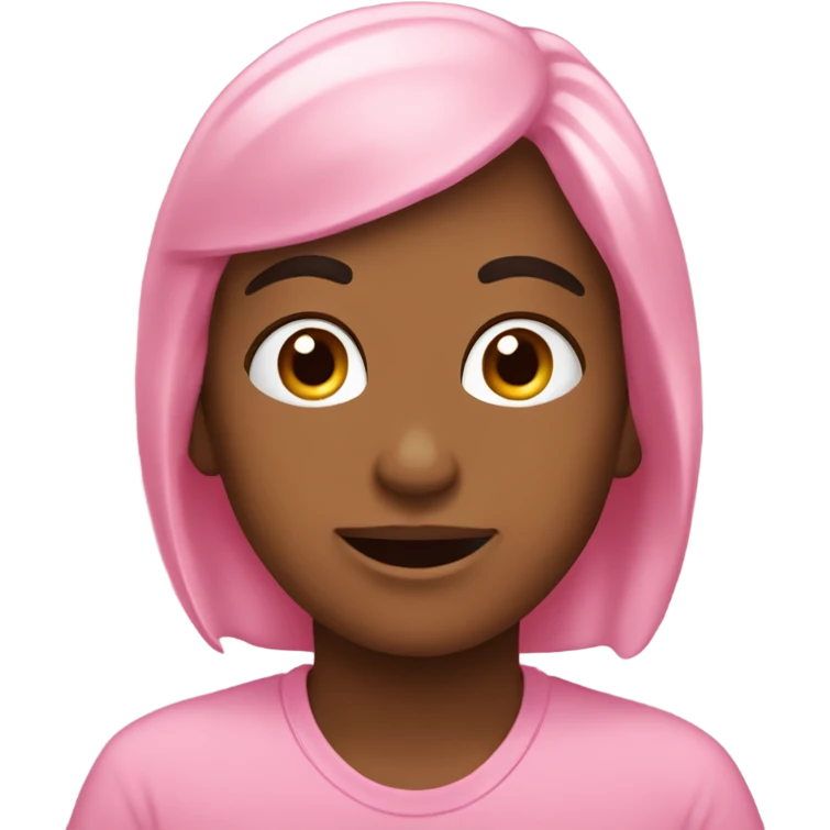 caca de color rosa emoji