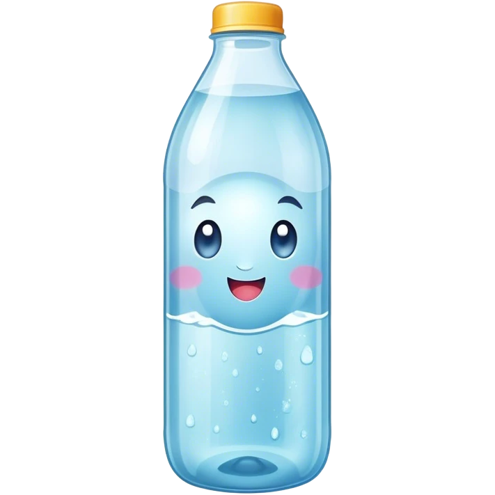 Sparkling water bottle emoji