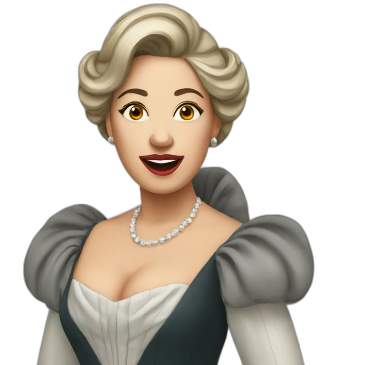 lady opera singer emoji
