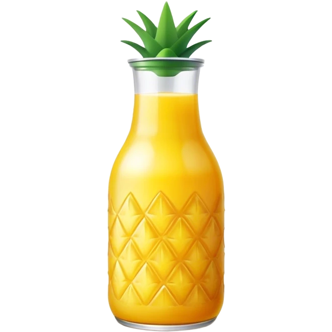 Pineapple juice bottle emoji