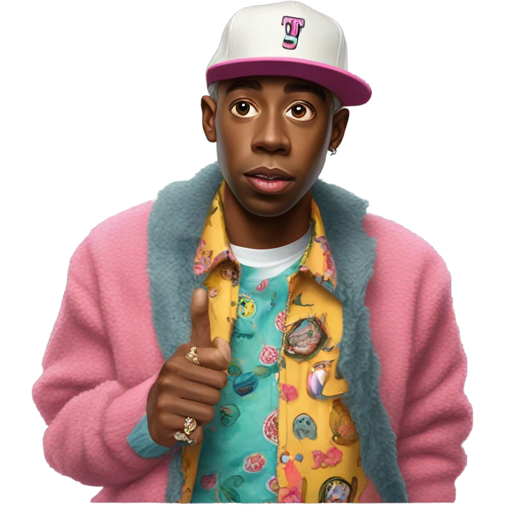 Tyler the creator in the Chromakopia outfit  emoji