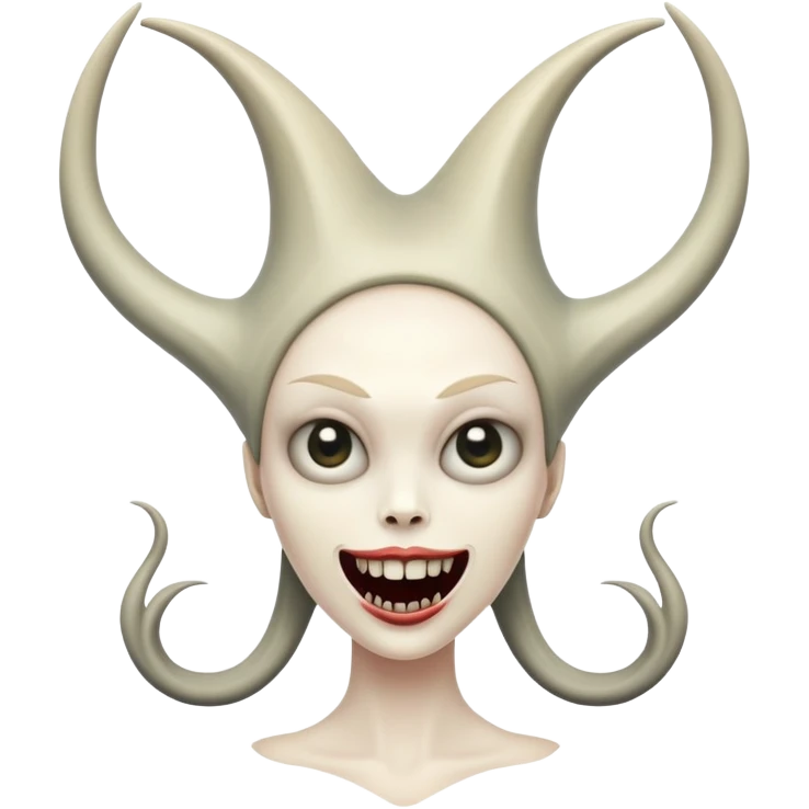 Siren Head emoji with a spooky expression emoji
