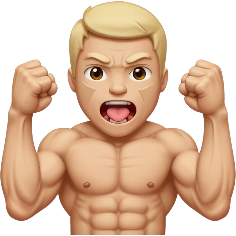 Tongue out face with two fists on top of eachother below the face emoji