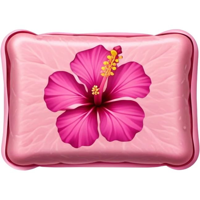 pink spam meat hibiscus emoji