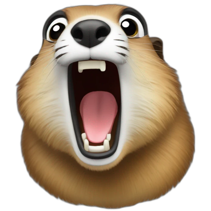marmot scream emoji
