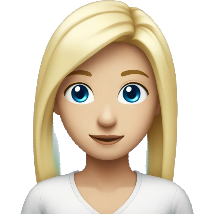 white blue eye blond 30 year old gui with a happpy face and an sui emoji