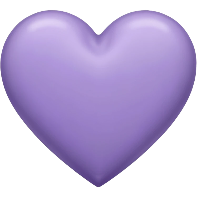 Corazón color lavanda  emoji