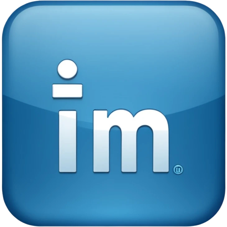 The professional emoji of LinkedIn's logo emoji