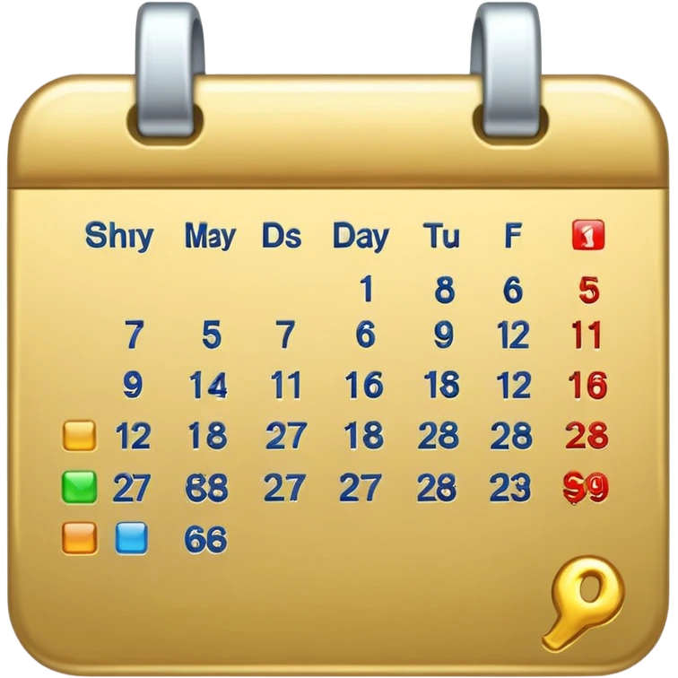 calendar emoji with $61 instead of days emoji