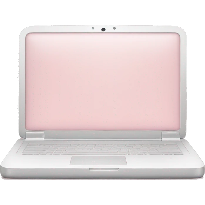 Light pink laptop emoji