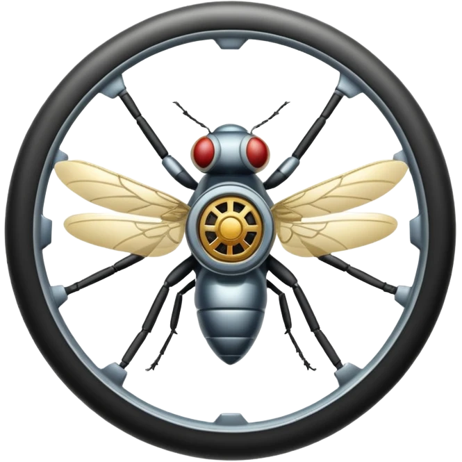 Fly on wheel emoji