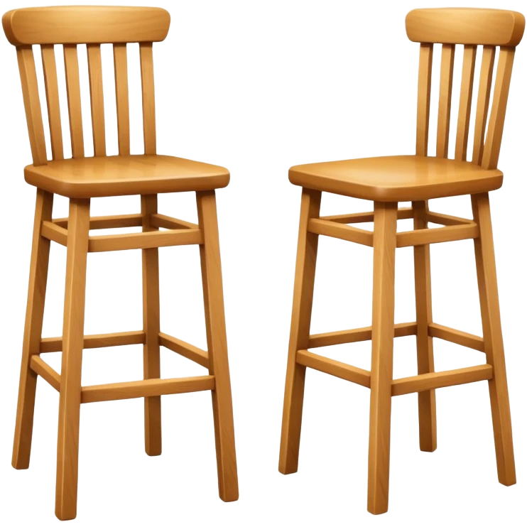 Wooden chairs emoji