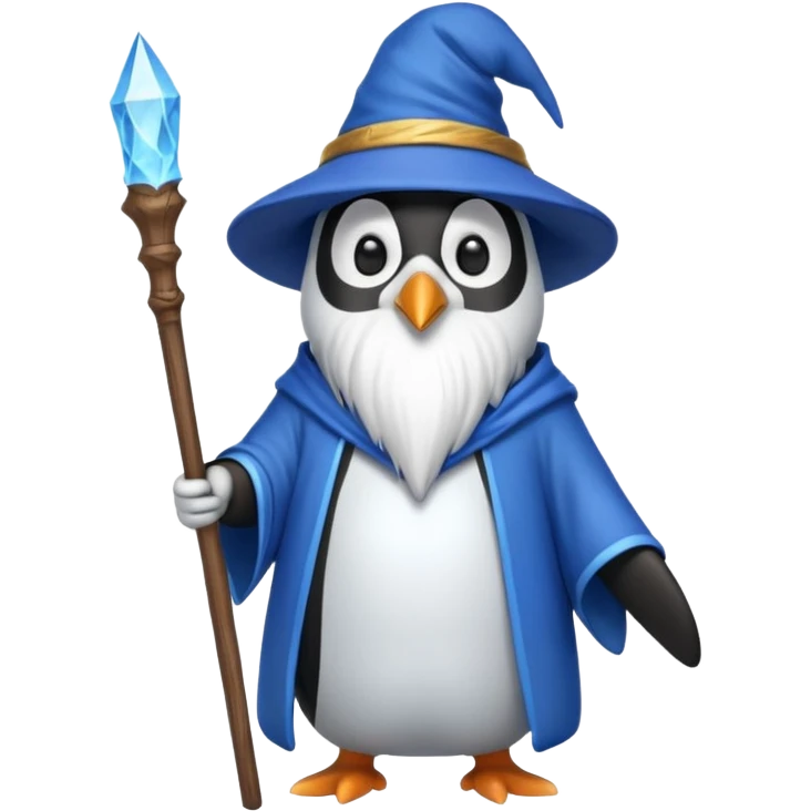 Penguin Wizard emoji