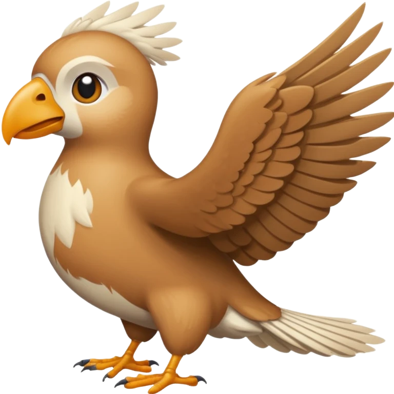 Oiseau qui fais caca sur les gens en volant  emoji