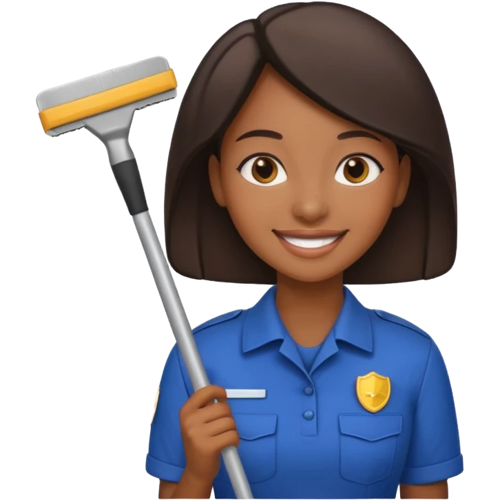 Window Cleaner  black woman  emoji