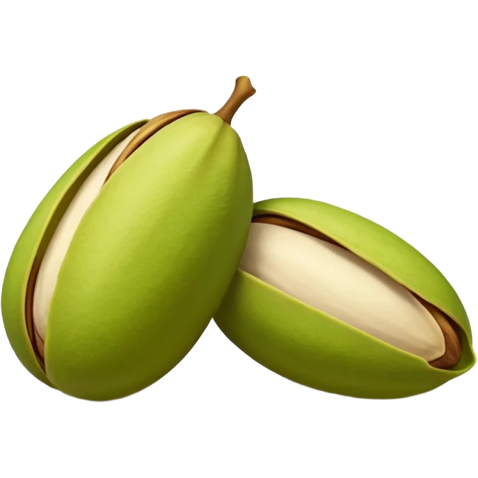 raw pistachio with shell, natural and organic emoji
