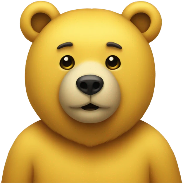 Yellow bear emoji
