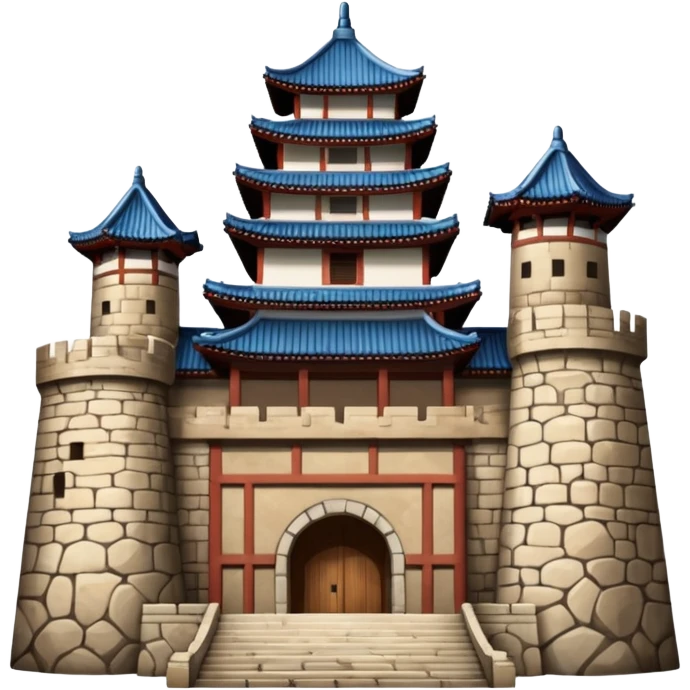 South Korea 
Hwaseong Fortress Palace castle emoji