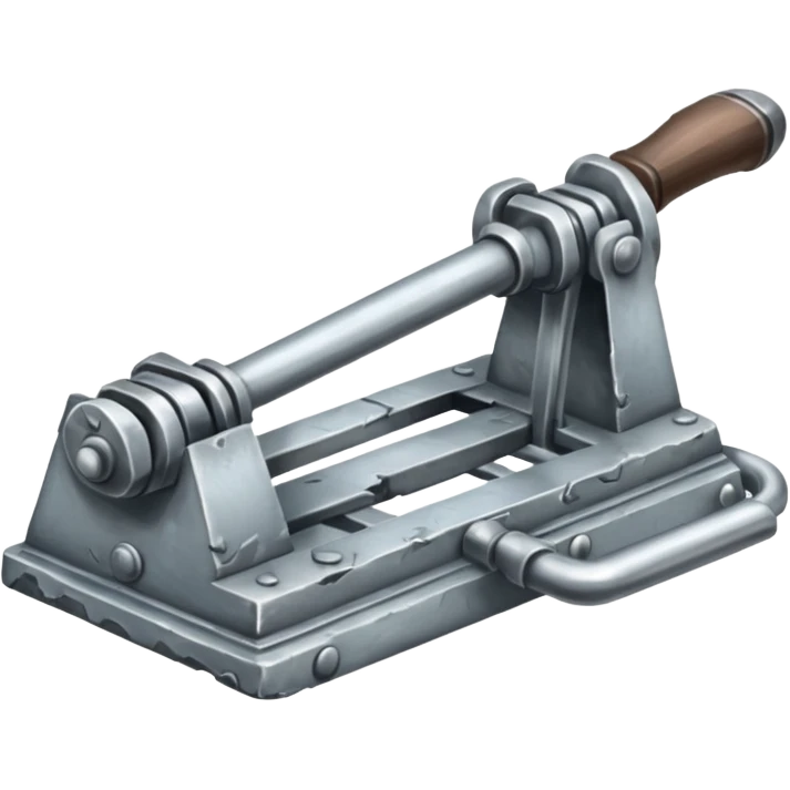silver colored trap-irons; falltrap emoji