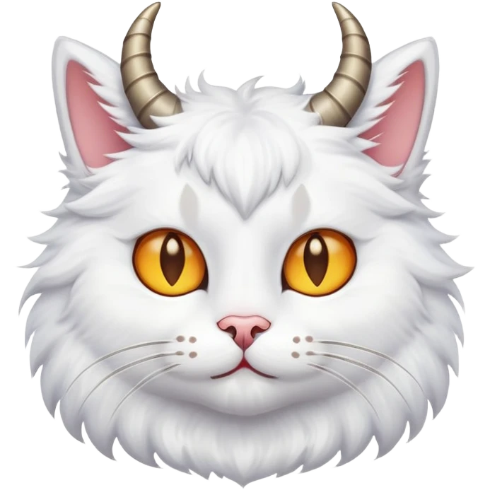 A cat with horns emoji