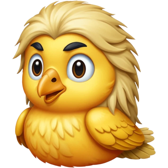  long haired bird emoji