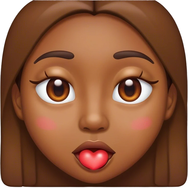 Heart eye fact with drooling emoji