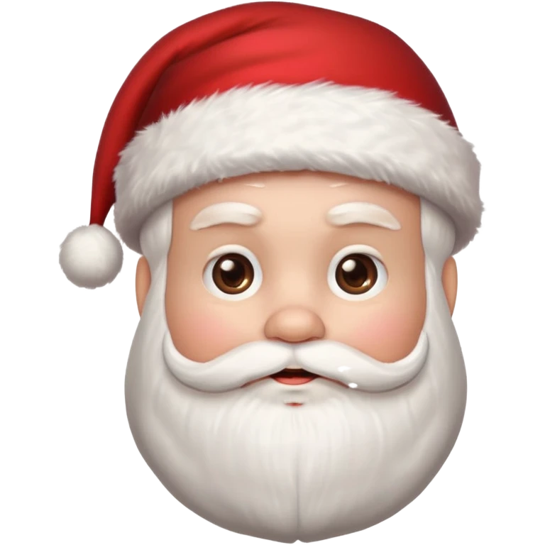 create a santa image with santa hat emoji