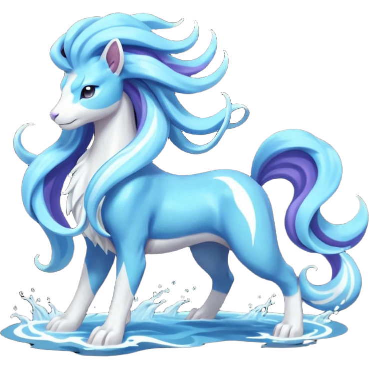 Pokemon  legendary Suicune emoji