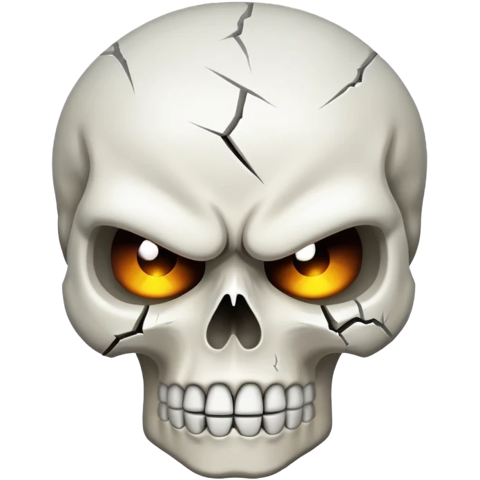 A skull thats mad emoji