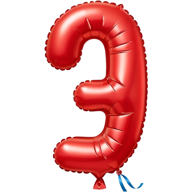 Birthday balloon number one emoji