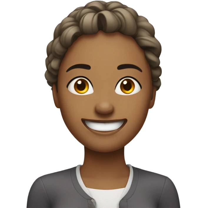 Woman quivering while smiling  emoji
