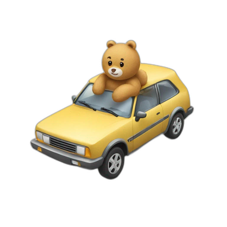 doudou sur voiture emoji