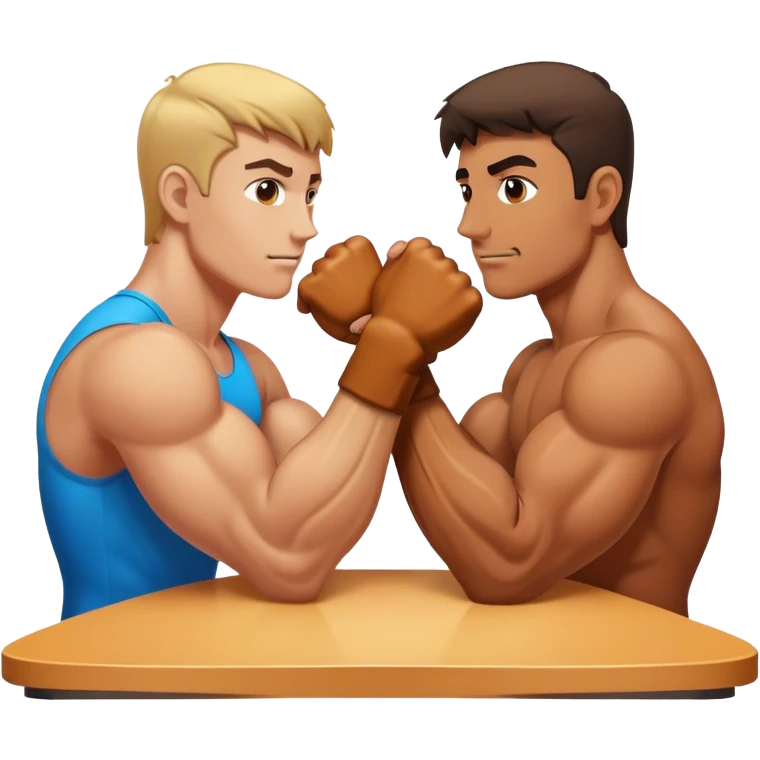 two people arm wrestling emoji