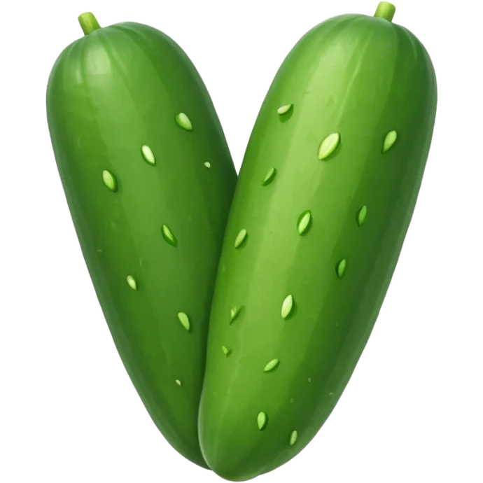cucumber shaped as heart emoji