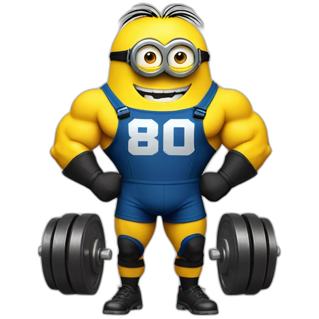 minion bodybuilder jock with the inscription "СВО" emoji