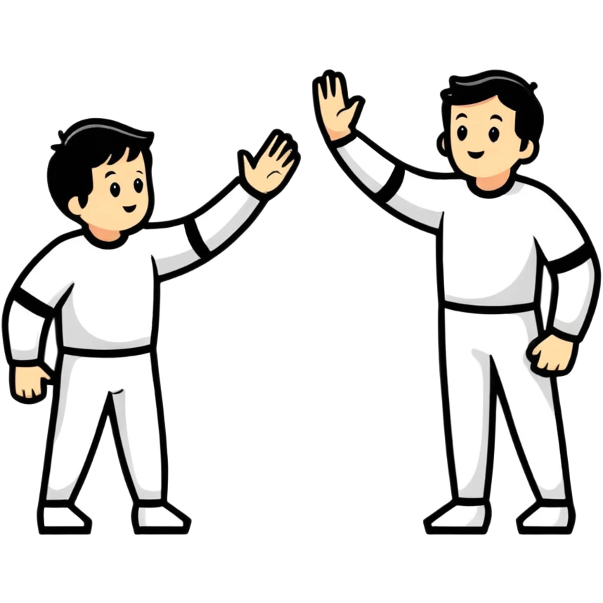 two best friends high-fiving emoji