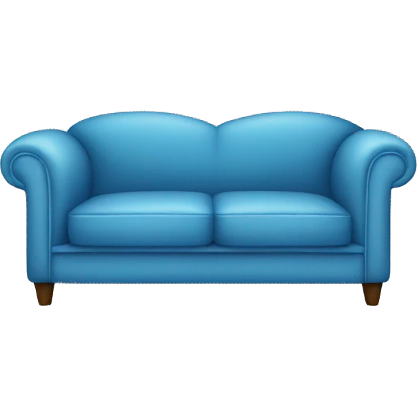blue sofa couch emoji