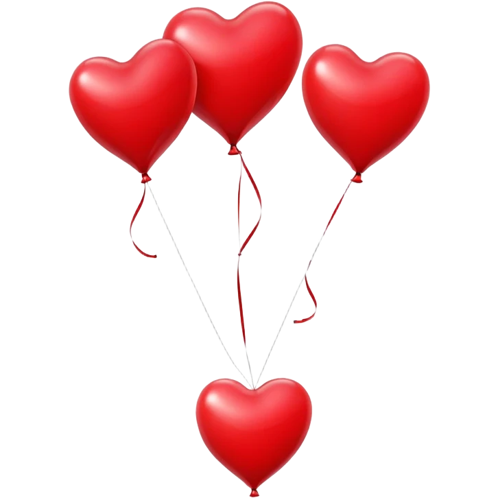 Balloons with a heart emoji